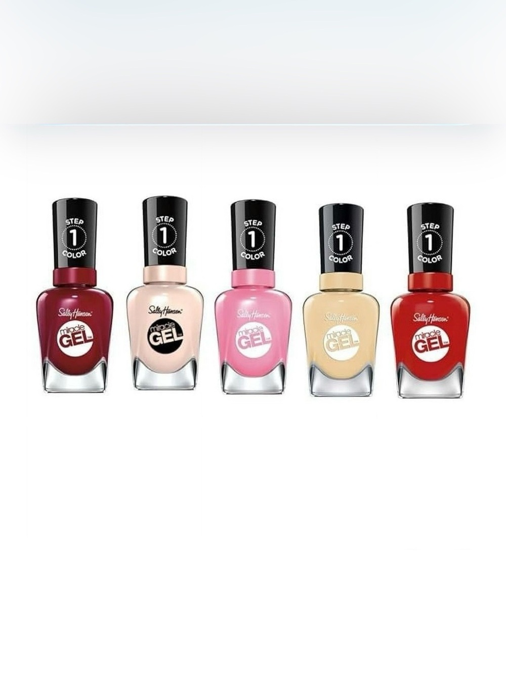 Sally Hansen Miracle Gel Nail Polish Set (5-PACK) Colors May Vary - Picture 4 of 4